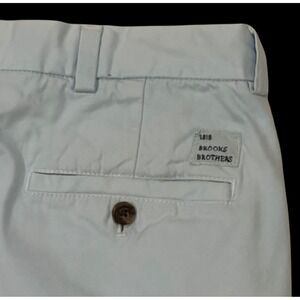 Brooks Brothers 1818 Men's Shorts 36 Light Blue Bermuda Cotton Chino‎